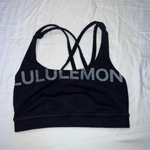 Black Lululemon Energy Bra
